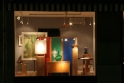 Art gallery at night, Geneva Switzerland